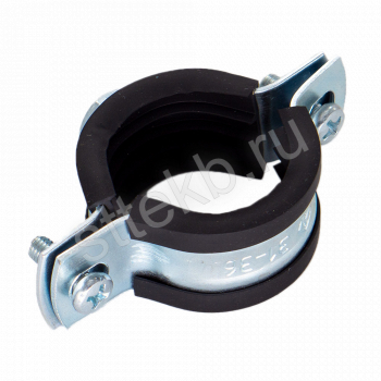 Хомут металлорезиновый 3" (87-92 мм) без дюбеля и шурупа - Сантехтрейд - Интернет-магазин сантехники г. Екатеринбург