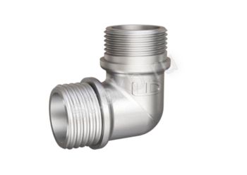 Угол 90 гр DN15 (1/2") НР/НР латунь никель - Сантехтрейд - Интернет-магазин сантехники г. Екатеринбург