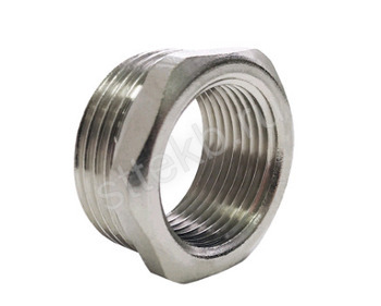 Футорка 1" НР х3/4" ВР латунь никель VALFEX - Сантехтрейд - Интернет-магазин сантехники г. Екатеринбург