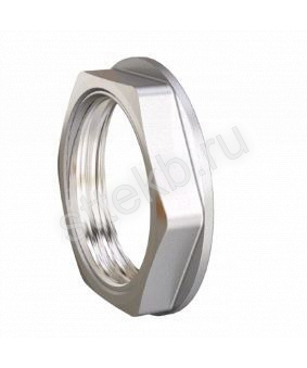 Контргайка 1 1/2" DN40 латунь никель  LD - Сантехтрейд - Интернет-магазин сантехники г. Екатеринбург