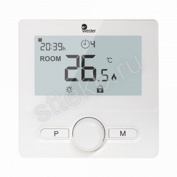 Термостат электронный програмируемый Wester RT25P - Сантехтрейд - Интернет-магазин сантехники г. Екатеринбург