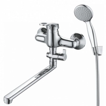 Смеситель для ванны GROSS AQUA 7237258C-35L(F) Base с длинным изливом 350 мм (8) - Сантехтрейд - Интернет-магазин сантехники г. Екатеринбург