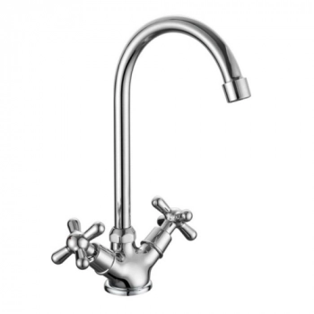 Смеситель для кухни GROSS AQUA 6015083С-B01 Retro с высоким поворотным изливом - Сантехтрейд - Интернет-магазин сантехники г. Екатеринбург