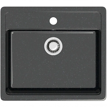 Мойка глянцевая Джеки Z9Q4 Черный Granit BERGG Д-570мм, Ш-505мм, Г-200мм - Сантехтрейд - Интернет-магазин сантехники г. Екатеринбург