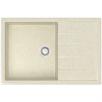 Мойка глянцевая Джоли Z161Q2 Бежевый Granit BERGG Д-750мм, Ш-505мм, Г-218мм - Сантехтрейд - Интернет-магазин сантехники г. Екатеринбург