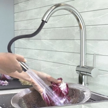 Смеситель для кухни GROSS AQUA 3140609С Extra с вытяжным изливом - Сантехтрейд - Интернет-магазин сантехники г. Екатеринбург