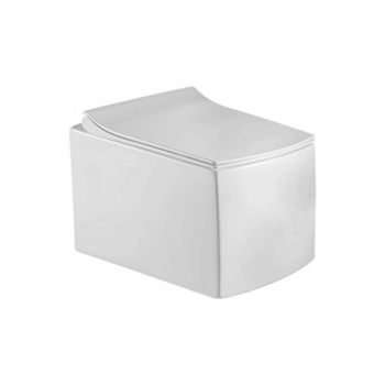 SOLE Унитаз подвесной LINE с крышкой Soft-close БЕЗОБОДКОВЫЙ Д-510*Ш-350*В-360 - Сантехтрейд - Интернет-магазин сантехники г. Екатеринбург