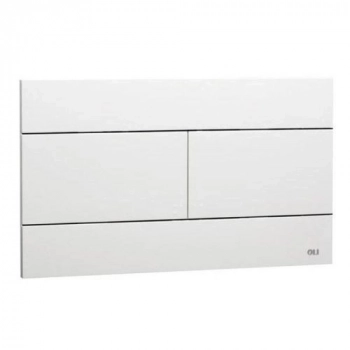 Кнопка механическая двойная SLIM, пластик белый, OLI 659041 (120/120PLUS/74/80/EXPERT/QUADRO) - Сантехтрейд - Интернет-магазин сантехники г. Екатеринбург