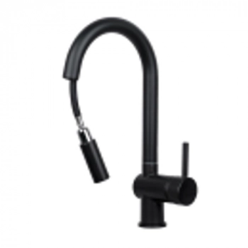 Смеситель для кухни GROSS AQUA 3140609MB Extra Черный с вытяжным изливом - Сантехтрейд - Интернет-магазин сантехники г. Екатеринбург