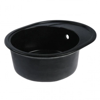 Мойка AGATA AG3C1 Черная 570х465х180 мм кварцевая овальная глянцевая - Сантехтрейд - Интернет-магазин сантехники г. Екатеринбург