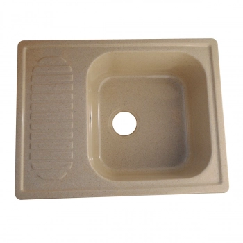 Мойка AGATA AG5C5 Песочная 640х490х190 мм кварцевая прямоугольная глянцевая - Сантехтрейд - Интернет-магазин сантехники г. Екатеринбург