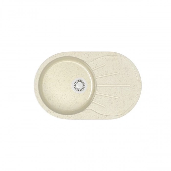 Мойка AGATA 110/Q2 Бежевая 730x450х215 матовая из искусственного камня - Сантехтрейд - Интернет-магазин сантехники г. Екатеринбург