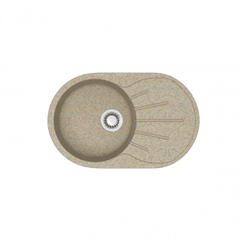 Мойка AGATA 110/Q5 Песочный 730x450х215 матовая из искусственного камня - Сантехтрейд - Интернет-магазин сантехники г. Екатеринбург