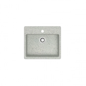 Мойка AGATA 9/Q10 Светло серый 570x505х200 матовая из искусственного камня - Сантехтрейд - Интернет-магазин сантехники г. Екатеринбург