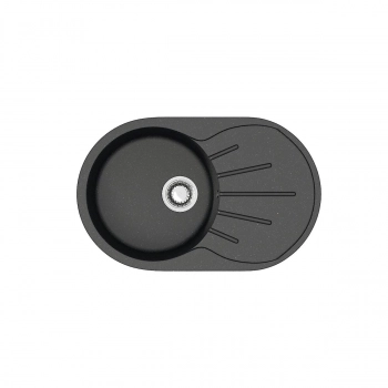 Мойка AGATA 110/Q4 Чёрный 730x450х215 матовая из искусственного камня - Сантехтрейд - Интернет-магазин сантехники г. Екатеринбург