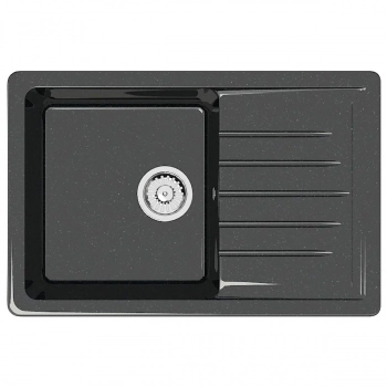 Мойка AGATA 16/Q4 Чёрный 740x490х210 матовая из искусственного камня - Сантехтрейд - Интернет-магазин сантехники г. Екатеринбург