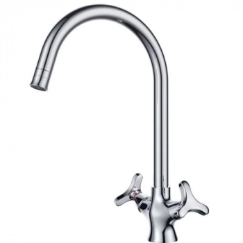 Смеситель для кухни D&K Hessen Goethe DA1382441 хром, высокий (8) - Сантехтрейд - Интернет-магазин сантехники г. Екатеринбург