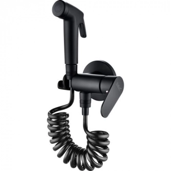 Смеситель для биде D&K Rhein Marx DA1394585 черный матовый, с гигиенической лейкой, встраиваемый (8) - Сантехтрейд - Интернет-магазин сантехники г. Екатеринбург