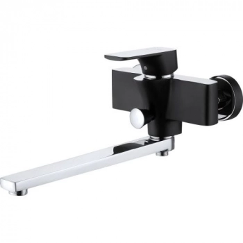 Смеситель для ванны D&K Berlin Technische DA1433315 с длинным изливом черный-хром (8) - Сантехтрейд - Интернет-магазин сантехники г. Екатеринбург