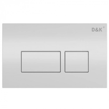 Кнопка механическая двойная D&K Berlin DB1439016 белый - Сантехтрейд - Интернет-магазин сантехники г. Екатеринбург