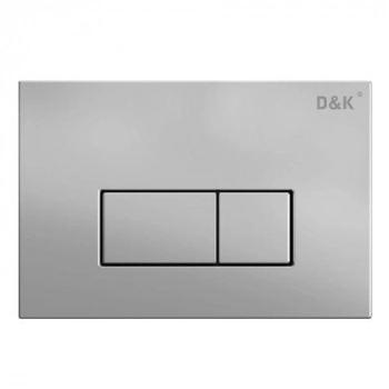 Кнопка механическая двойная D&K Rhein DB1499002 матовый хром (для инсталляции DI8050127) - Сантехтрейд - Интернет-магазин сантехники г. Екатеринбург