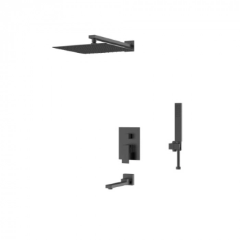 Душевая система для душа D&K Bayern.Liszt DA1515605A04 черный встраиваемый с изливом (4) - Сантехтрейд - Интернет-магазин сантехники г. Екатеринбург