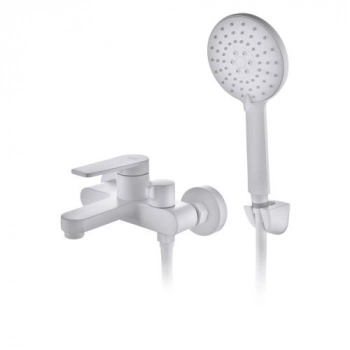 Смеситель для ванны D&K Bayern.F?rth DA1523208 короткий излив белый - Сантехтрейд - Интернет-магазин сантехники г. Екатеринбург