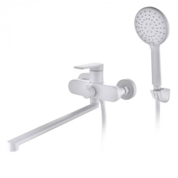 Смеситель для ванны D&K Bayern.F?rth DA1523308 с длинным изливом белый (8) - Сантехтрейд - Интернет-магазин сантехники г. Екатеринбург