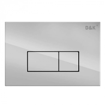 Кнопка механическая двойная D&K Rhein DB1499001 хром (для инсталляции DI8050127) - Сантехтрейд - Интернет-магазин сантехники г. Екатеринбург