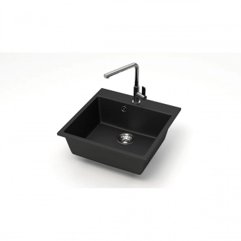 Мойка AGATA 42/Q4 Черный 500x500x175 матовая из искусственного камня - Сантехтрейд - Интернет-магазин сантехники г. Екатеринбург