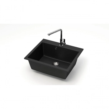Мойка AGATA 44/Q4 Черный 595x515x215 матовая из искусственного камня - Сантехтрейд - Интернет-магазин сантехники г. Екатеринбург