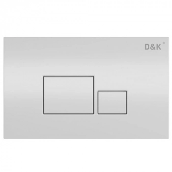 Кнопка механическая двойная D&K Quadro DB1519016 белый - Сантехтрейд - Интернет-магазин сантехники г. Екатеринбург