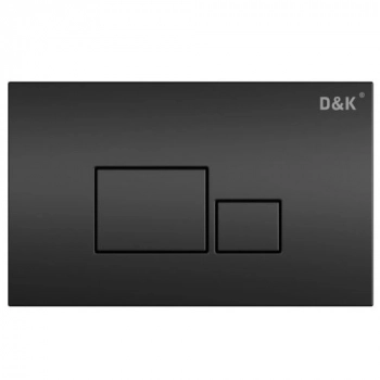 Кнопка механическая двойная D&K Quadro DB1519025 черный - Сантехтрейд - Интернет-магазин сантехники г. Екатеринбург