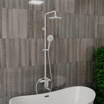 Душевая система D&K Bayern.M?nchen DA1563708B18 белый, с изливом (4) - Сантехтрейд - Интернет-магазин сантехники г. Екатеринбург