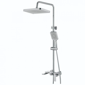 Душевая система с изливом BELZ B24678 верхний душ, лейка, хром (4) - Сантехтрейд - Интернет-магазин сантехники г. Екатеринбург