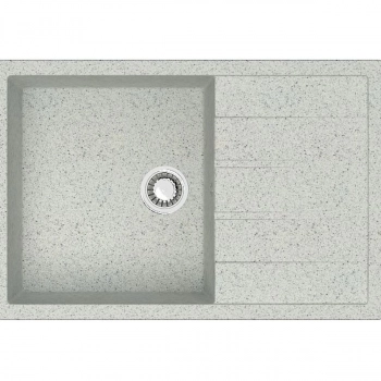 Мойка AGATA 161/Q10 Светло серый 750х505x218 матовая из искусственного камня - Сантехтрейд - Интернет-магазин сантехники г. Екатеринбург