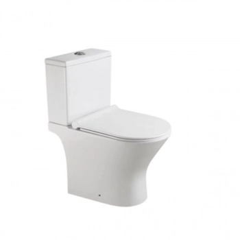 Унитаз-компакт напольный Knois KN2224000 горизонтальный выпуск, душевой тип смыва, микролифт, 61,5х36х74,5 см - Сантехтрейд - Интернет-магазин сантехники г. Екатеринбург