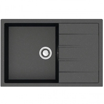 Мойка AGATA 161/Q4 Черный 750х505x218 матовая из искусственного камня - Сантехтрейд - Интернет-магазин сантехники г. Екатеринбург