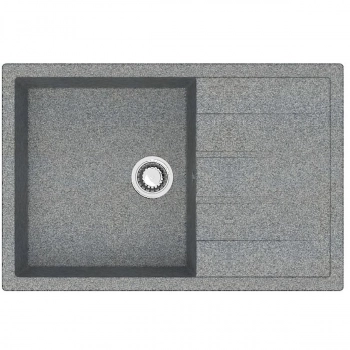 Мойка AGATA 161/Q8 Тёмно-серый 750х505x218 матовая из искусственного камня - Сантехтрейд - Интернет-магазин сантехники г. Екатеринбург