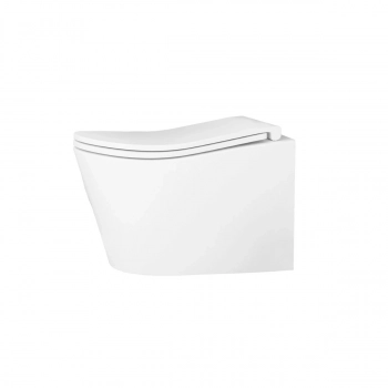 Унитаз подвесной безободковый торнадо D&K Bamberg DT1556516, 520*360*360 мм, сиденье микролифт, белый - Сантехтрейд - Интернет-магазин сантехники г. Екатеринбург
