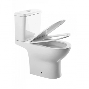 Унитаз напольный безободковый торнадо Watersense Nancy Vortex W00749 74,5х37,5х63,5 см, микролифт - Сантехтрейд - Интернет-магазин сантехники г. Екатеринбург