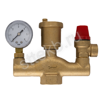 Группа безопасности котла 1" СТМ ТЕРМО - Сантехтрейд - Интернет-магазин сантехники г. Екатеринбург