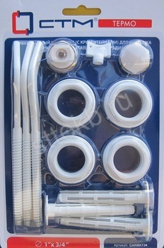 Комплект для радиатора 3/4" с тремя кронштейнами CTM ТЕРМО - Сантехтрейд - Интернет-магазин сантехники г. Екатеринбург