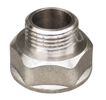 Переход 1"х1/2" ВР/НР латунь никель VALFEX - Сантехтрейд - Интернет-магазин сантехники г. Екатеринбург