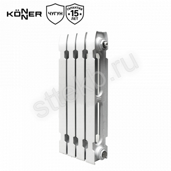 Радиатор чугунный KONNER Модерн-500 4секц. с монтажным комплектом, 6130506 - Сантехтрейд - Интернет-магазин сантехники г. Екатеринбург