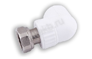 ПП Угольник с накидной гайкой DN 20-1/2" (160/40) - Сантехтрейд - Интернет-магазин сантехники г. Екатеринбург