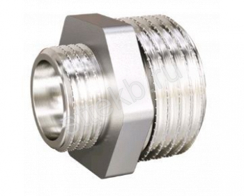 Ниппель переходной 3/4"НР х 3/8"НР DN20х10 латунь никель  LD - Сантехтрейд - Интернет-магазин сантехники г. Екатеринбург