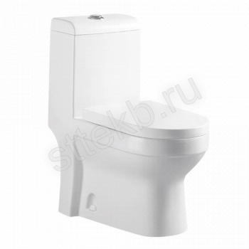 Унитаз моноблок напольный Knois KN6171000 горизонтальный выпуск, душевой тип смыва, микролифт, 71х36,5х80 см - Сантехтрейд - Интернет-магазин сантехники г. Екатеринбург