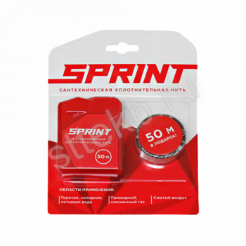 Нить сантех. д/герметизации резьбовых соед. 50м  50м SPRINT - Сантехтрейд - Интернет-магазин сантехники г. Екатеринбург