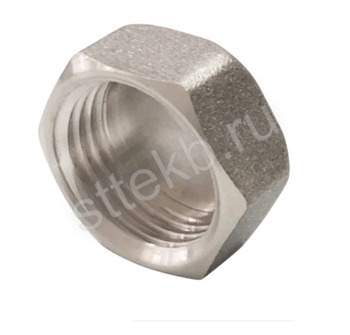 Заглушка 1/2" ВР латунь никель VALFEX - Сантехтрейд - Интернет-магазин сантехники г. Екатеринбург